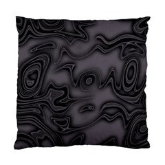 Dark Plum And Black Abstract Art Swirls Standard Cushion Case (one Side) by SpinnyChairDesigns