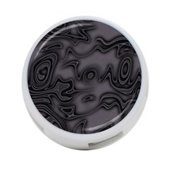 Dark Plum And Black Abstract Art Swirls 4-port Usb Hub (two Sides) by SpinnyChairDesigns