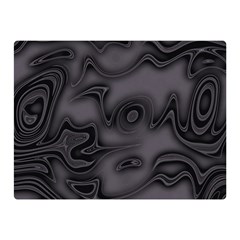 Dark Plum And Black Abstract Art Swirls Double Sided Flano Blanket (mini)  by SpinnyChairDesigns