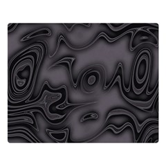 Dark Plum And Black Abstract Art Swirls Double Sided Flano Blanket (large)  by SpinnyChairDesigns