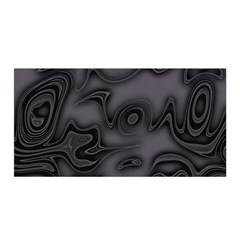 Dark Plum And Black Abstract Art Swirls Satin Wrap by SpinnyChairDesigns