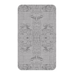 Silver Grey Decorative Floral Pattern Memory Card Reader (rectangular) by SpinnyChairDesigns