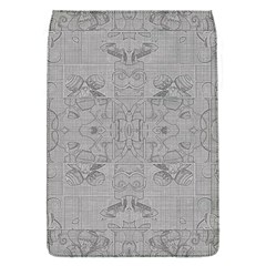 Silver Grey Decorative Floral Pattern Removable Flap Cover (s) by SpinnyChairDesigns