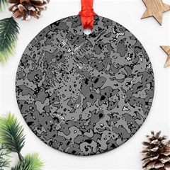 Comic Book Camouflage Ornament (round) by SpinnyChairDesigns