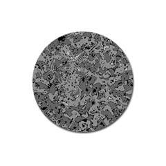 Comic Book Camouflage Magnet 3  (round) by SpinnyChairDesigns