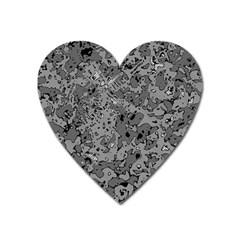 Comic Book Camouflage Magnet (heart) by SpinnyChairDesigns