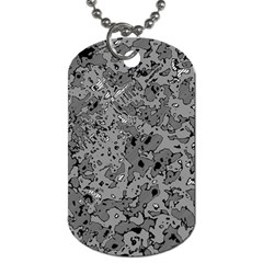 Comic Book Camouflage Dog Tag (one Side) by SpinnyChairDesigns