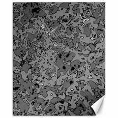 Comic Book Camouflage Canvas 11  X 14  by SpinnyChairDesigns