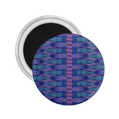 Purple Blue Ikat Stripes 2 25  Magnets by SpinnyChairDesigns