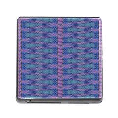 Purple Blue Ikat Stripes Memory Card Reader (square 5 Slot) by SpinnyChairDesigns