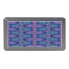 Purple Blue Ikat Stripes Memory Card Reader (mini) by SpinnyChairDesigns