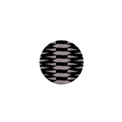 Black And White Zebra Ikat Stripes 1  Mini Buttons by SpinnyChairDesigns