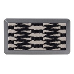 Black And White Zebra Ikat Stripes Memory Card Reader (mini) by SpinnyChairDesigns