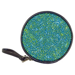 Abstract Blue Green Jungle Paisley Classic 20-cd Wallets by SpinnyChairDesigns