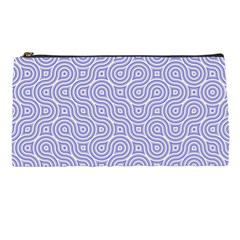 Royal Purple Grey And White Truchet Pattern Pencil Case by SpinnyChairDesigns