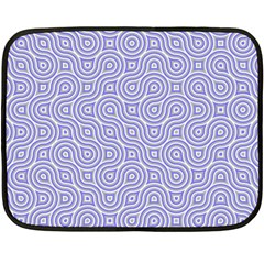 Royal Purple Grey And White Truchet Pattern Double Sided Fleece Blanket (mini)  by SpinnyChairDesigns