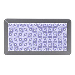 Royal Purple Grey And White Truchet Pattern Memory Card Reader (mini) by SpinnyChairDesigns