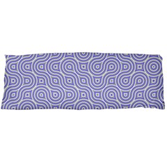 Royal Purple Grey And White Truchet Pattern Body Pillow Case (dakimakura) by SpinnyChairDesigns