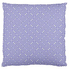 Royal Purple Grey And White Truchet Pattern Large Cushion Case (two Sides) by SpinnyChairDesigns