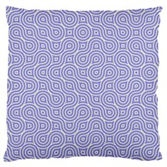 Royal Purple Grey And White Truchet Pattern Large Flano Cushion Case (two Sides) by SpinnyChairDesigns