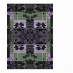 Chive Purple Black Abstract Art Pattern Large Garden Flag (Two Sides) Front