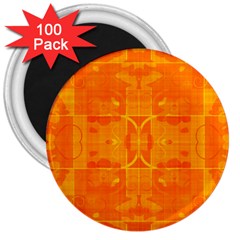 Orange Peel Abstract Batik Pattern 3  Magnets (100 Pack) by SpinnyChairDesigns