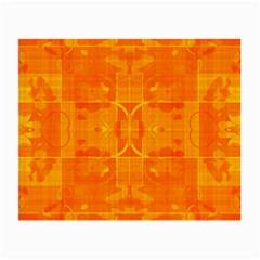 Orange Peel Abstract Batik Pattern Small Glasses Cloth by SpinnyChairDesigns