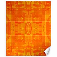 Orange Peel Abstract Batik Pattern Canvas 16  X 20  by SpinnyChairDesigns