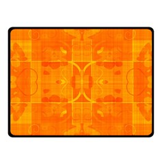 Orange Peel Abstract Batik Pattern Fleece Blanket (small)