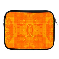 Orange Peel Abstract Batik Pattern Apple Ipad 2/3/4 Zipper Cases by SpinnyChairDesigns