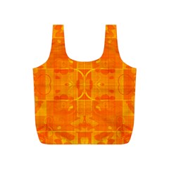 Orange Peel Abstract Batik Pattern Full Print Recycle Bag (s) by SpinnyChairDesigns