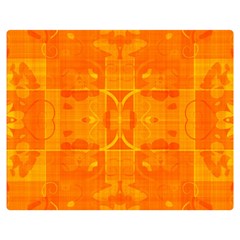 Orange Peel Abstract Batik Pattern Double Sided Flano Blanket (medium)  by SpinnyChairDesigns