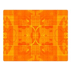 Orange Peel Abstract Batik Pattern Double Sided Flano Blanket (large)  by SpinnyChairDesigns