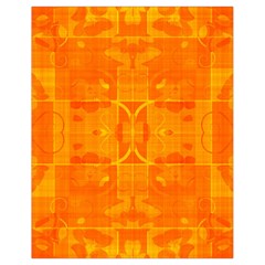 Orange Peel Abstract Batik Pattern Drawstring Bag (small) by SpinnyChairDesigns