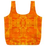 Orange Peel Abstract Batik Pattern Full Print Recycle Bag (XXL) Front