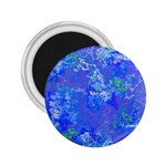 Bright Blue Paint Splatters 2.25  Magnets Front