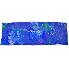 Bright Blue Paint Splatters Body Pillow Case Dakimakura (two Sides) by SpinnyChairDesigns