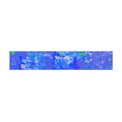 Bright Blue Paint Splatters Flano Scarf (mini) by SpinnyChairDesigns