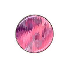 Pink Purple Diamond Pattern Hat Clip Ball Marker (10 Pack) by SpinnyChairDesigns