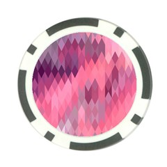 Pink Purple Diamond Pattern Poker Chip Card Guard by SpinnyChairDesigns