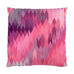 Pink Purple Diamond Pattern Standard Cushion Case (one Side) by SpinnyChairDesigns