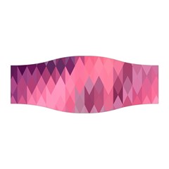 Pink Purple Diamond Pattern Stretchable Headband by SpinnyChairDesigns