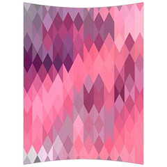 Pink Purple Diamond Pattern Back Support Cushion by SpinnyChairDesigns