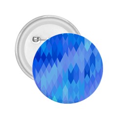 Aqua Blue Diamond Pattern 2.25  Buttons