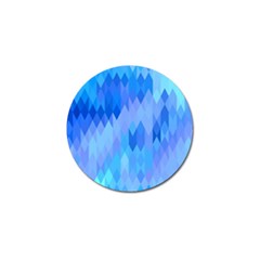 Aqua Blue Diamond Pattern Golf Ball Marker (4 pack)