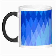 Aqua Blue Diamond Pattern Morph Mugs