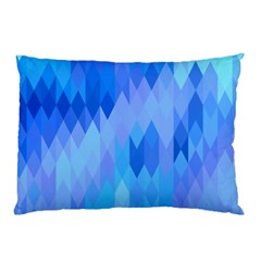 Aqua Blue Diamond Pattern Pillow Case