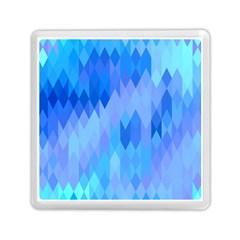 Aqua Blue Diamond Pattern Memory Card Reader (Square)