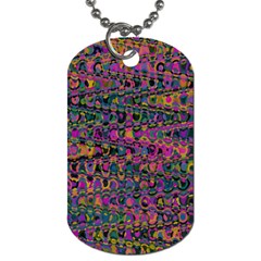 Colorful Bohemian Mosaic Pattern Dog Tag (one Side) by SpinnyChairDesigns