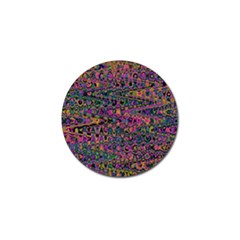 Colorful Bohemian Mosaic Pattern Golf Ball Marker (4 Pack) by SpinnyChairDesigns